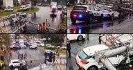 Cae espectacular sobre automóvil en Tlalnepantla; rescatan a dos personas