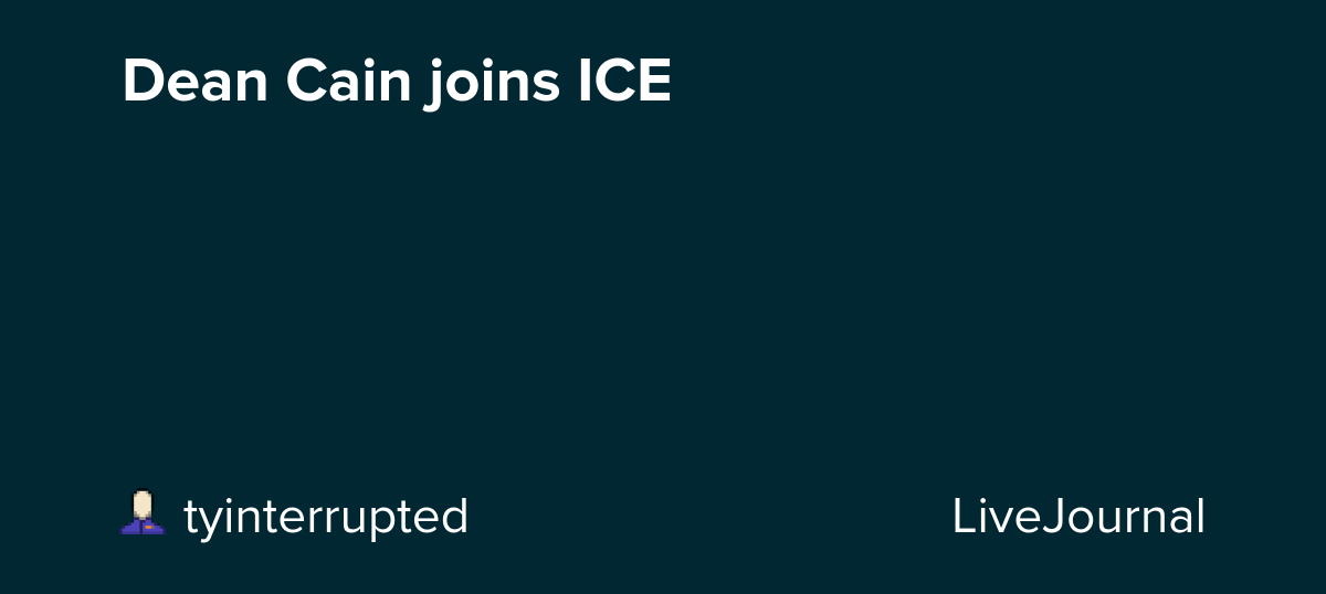 Dean Cain joins ICE: ohnotheydidnt