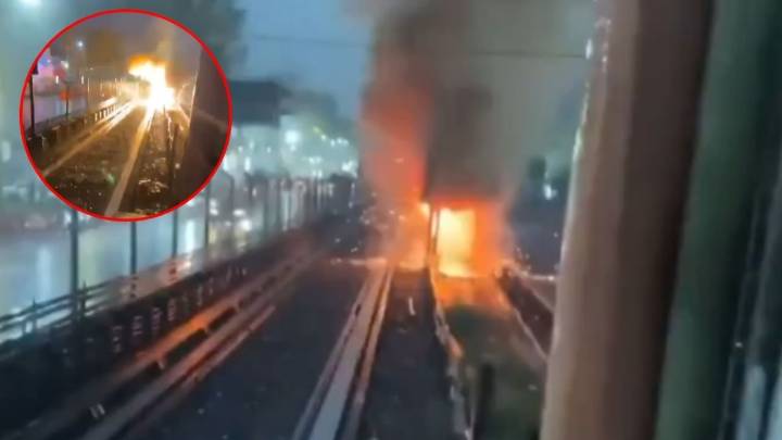 VIDEO muestra el momento exacto de la explosión por corto circuito en Metro San Antonio Abad