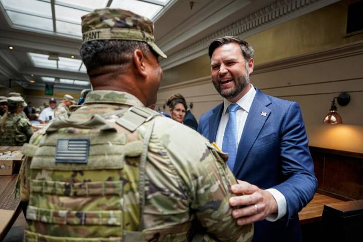 JD Vance and Pete Hegseth visit National Guard troops amid DC protests over Trump's crackdown