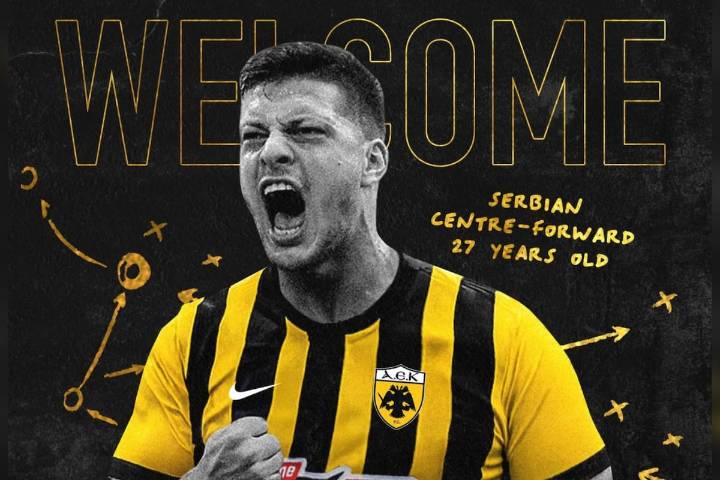 Luka Jovic es nuevo jugador del AEK de Atenas