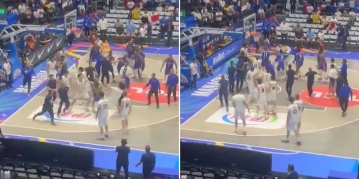 Empujones y golpes: así fue la gresca en el final del duelo entre Argentina y República Dominicana por la Americup de básquet