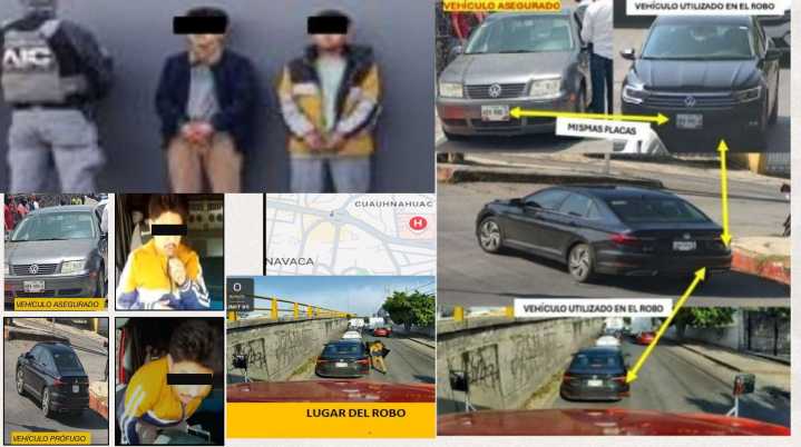 Detenidos en Cuernavaca, integrantes de banda asaltacamiones de Edomex