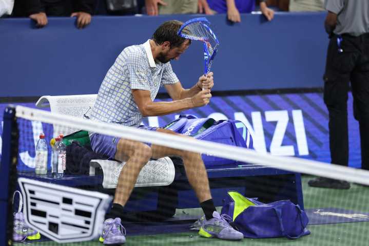 Tennis Star Daniil Medvedev Smashes Racket in Shocking US Open Meltdown
