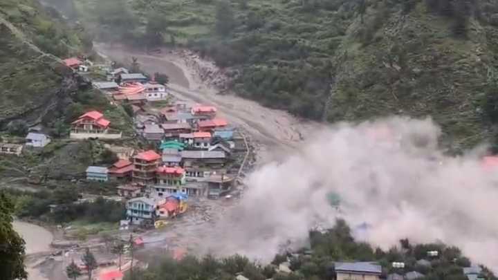 India flash floods: Race to find survivors after at least four killed as homes and hotels destroyed