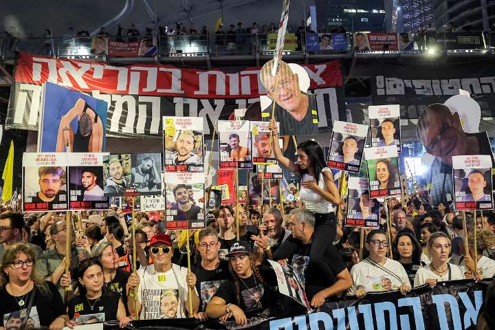 Huelga general en Israel para exigir la vuelta de los rehenes