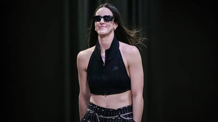 Watch Caitlin Clark rock her new Nike logo