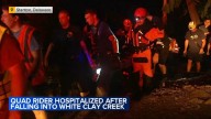 Man injured in four-wheeler crash along White Clay Creek in Stanton, Delaware