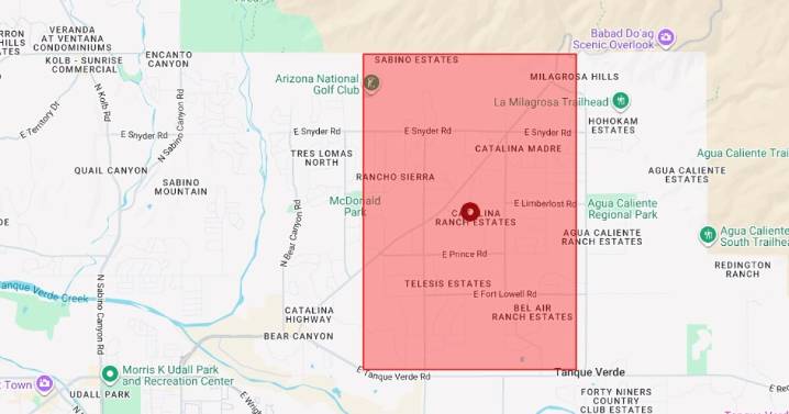 More than 1,200 without power on Northeast side of Tucson