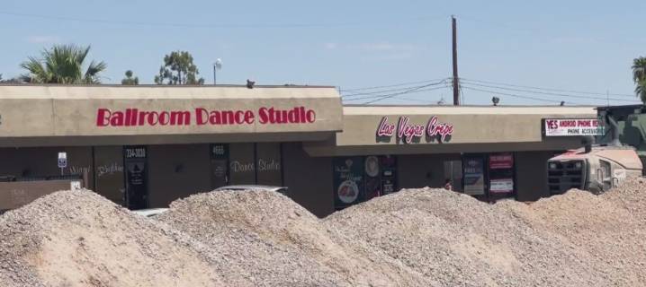 Road work upgrades in central Las Vegas valley cause slowdown for drivers, businesses