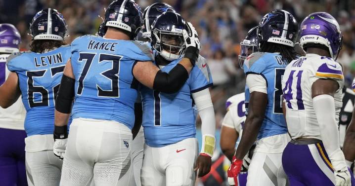 Cam Ward's first NFL touchdown will have to wait as Titans beat Vikings 23