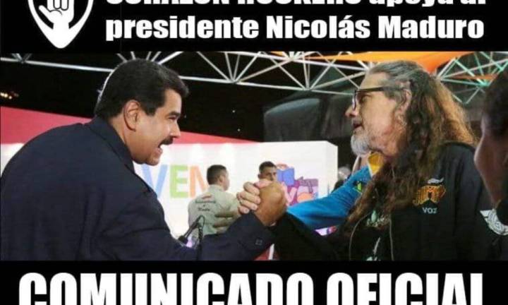 Amantes del rock se pronuncian a favor del presidente Maduro