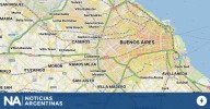 Mapa de la ciclogénesis en el AMBA: a qué hora lloverá más fuerte y cuándo llegarán las ráfagas de 74 km/h