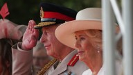 Queen Camilla moved to tears as war veteran salutes 'my brave King'
