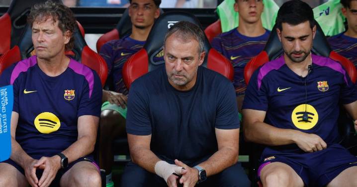 A Hansi Flick no le gustó la victoria de su FC Barcelona