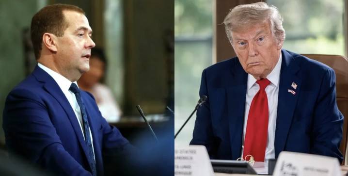 Trump llama “bocazas” a Medvédev