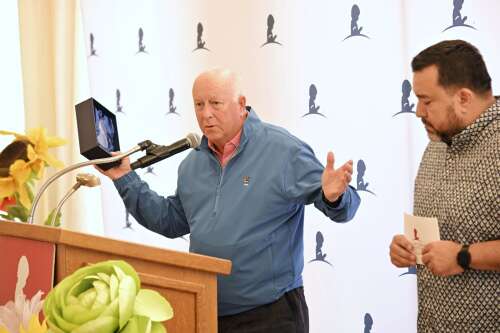 Daily Herald Media Group CEO Doug Ray receives Pete Rosengren award at St. Jude’s golf outing