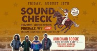 Pinedale’s Soundcheck Summer Music Series Friday, August 15 – ARMCHAIR BOOGIE w/ special guest THE CODY SISTERS