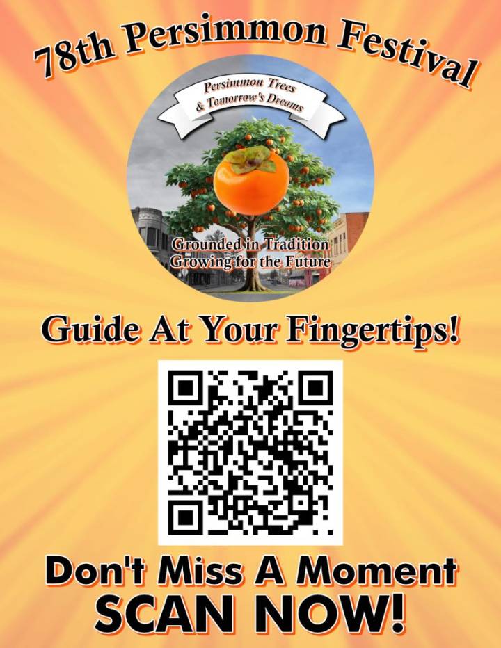 *FINAL SCHEDULED FOR FRIDAY* Don’t miss a single moment of the Persimmon Festival with the new Digital Guidebook!
