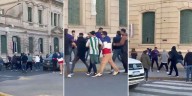 Golpes, corridas y empujones en Junín: militantes del peronismo local se enfrentaron con los libertarios en la previa del acto de Milei