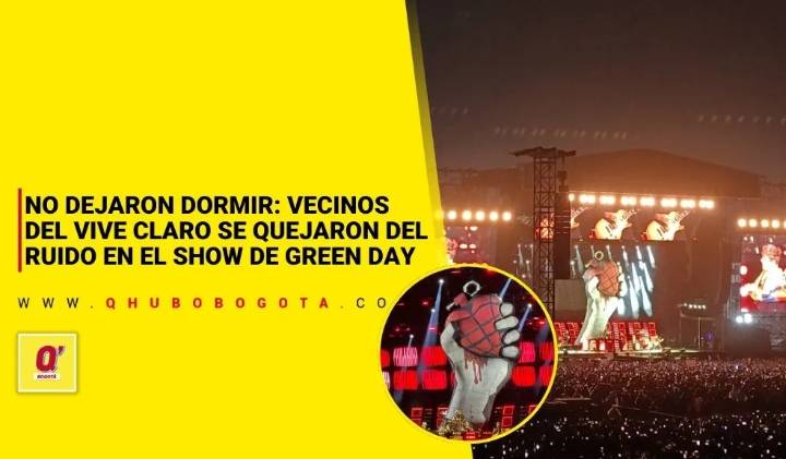 No dejaron dormir: Vecinos del Vive Claro se quejaron del ruido en el show de Green Day