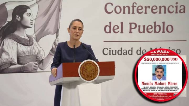 Sheinbaum niega tener pruebas de vínculos entre Nicolás Maduro y cárteles mexicanos