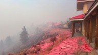 Firefighters and weather are stabilizing Oregon wildfire. Flames so far spare California wineries