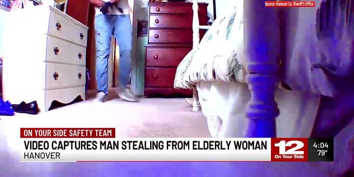 Video captures man stealing from eldery woman in Hanover