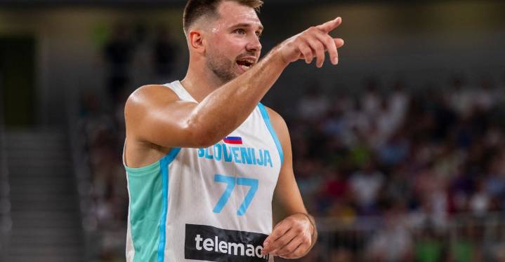 Luka Dončić scores 19 points in Slovenia’s loss against Germany