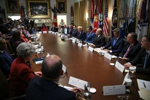 At Trump’s marathon cabinet meeting the show must go on… and on