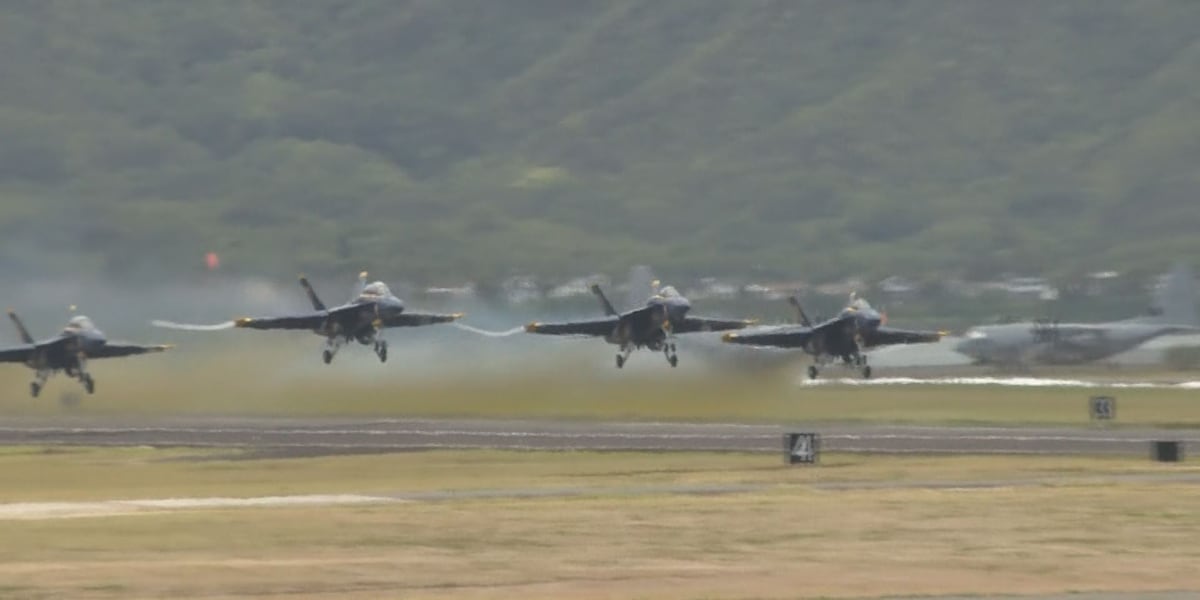 Blue Angels prepare to dazzle with air show over Kaneohe Bay