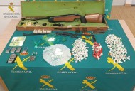 La Guardia Civil desmantela un punto de venta de cocaína en un pueblo junto a Guadalajara