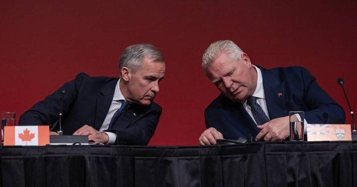 U.S. trade and tariffs on the agenda as Prime Minister Carney, Premier Ford meet