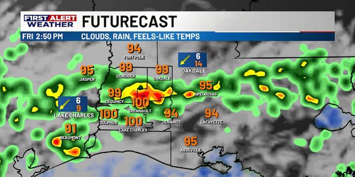 FIRST ALERT FORECAST: Scattered storms again Friday, drier for the weekend