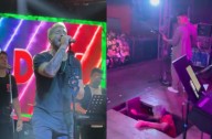 Cantante argentino sufre fuerte caída en pleno escenario; termina con puntos en la cabeza