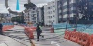 Colapso en la movilidad en el norte de Bogotá: cierre total en la calle 100 con Suba por caída de cables sobre la vía tiene cuatro estaciones de Transmilenio sin servicio