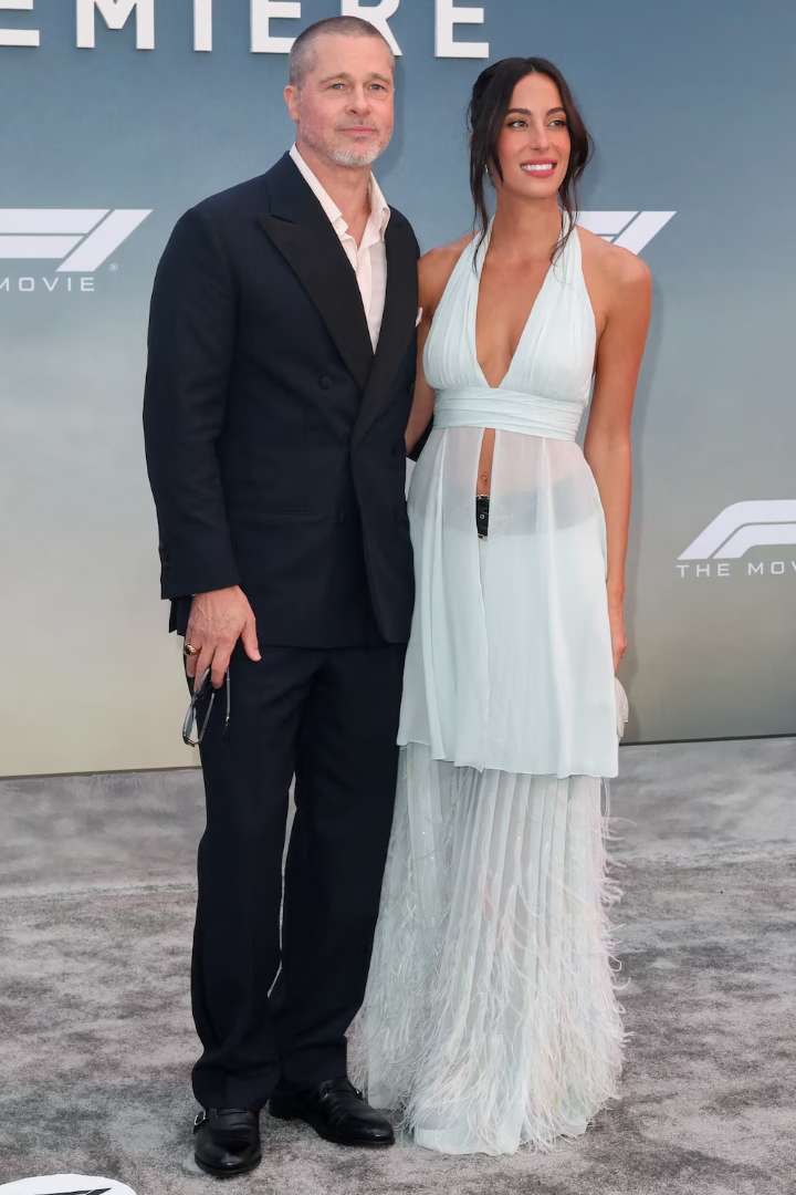 El apoyo de Ines de Ramon a Brad Pitt tras la muerte de la madre del actor