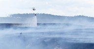 WWII bombs explode as firemen battle blaze
