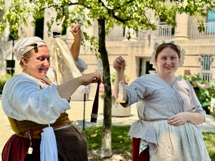 Reenactors breathe life into historical trades with long