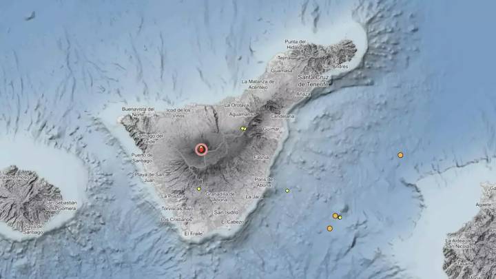 Registran un enjambre sísmico en el Teide con más de 90 terremotos