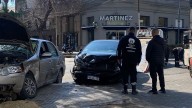 Choque impactante entre dos autos en Bulevar Gálvez y República de Siria: no hubo heridos