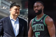 NBA Legend Yao Ming Receives Gift From Jaylen Brown Amid China Tour Amid his sea of love in the China tour, Jaylen Brown finds the towering presence of Rockets legend Yao Ming Pranav Kotai 7 hrs ago