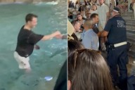 Smirking Tourist Who Jumped Into Rome’s Trevi Fountain’s Smile Drops When Confronted by Police
