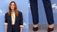 Julia Roberts Showcases Dario Vitale for Versace Shoes in Venice