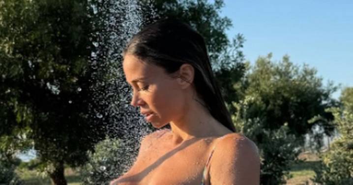 Ex-Premier League ace's wife's astonishing shower video gives insight into life of luxury
