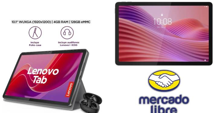 Oferta en Mercado Libre: Tablet Lenovo 10.1 con 54% de descuento