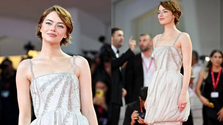 Emma Stone Looks Flawless in Custom Louis Vuitton at Venice Film Festival 2025