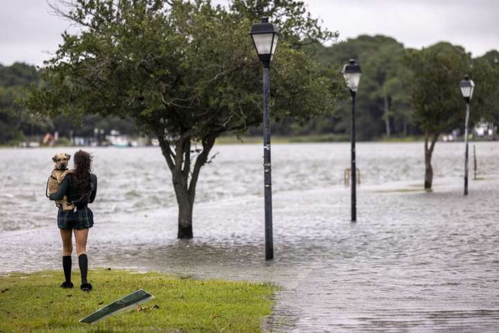 Strong winds and waves batter Nantucket, Martha’s Vineyard as Hurricane Erin moves out to the sea