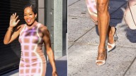 Regina King’s Croc-Print Zanotti Mules Join Summer’s White Shoe Streak