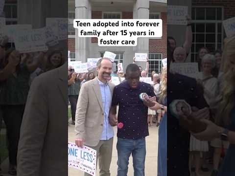 Teen adopted into forever family after after 15 years in foster care